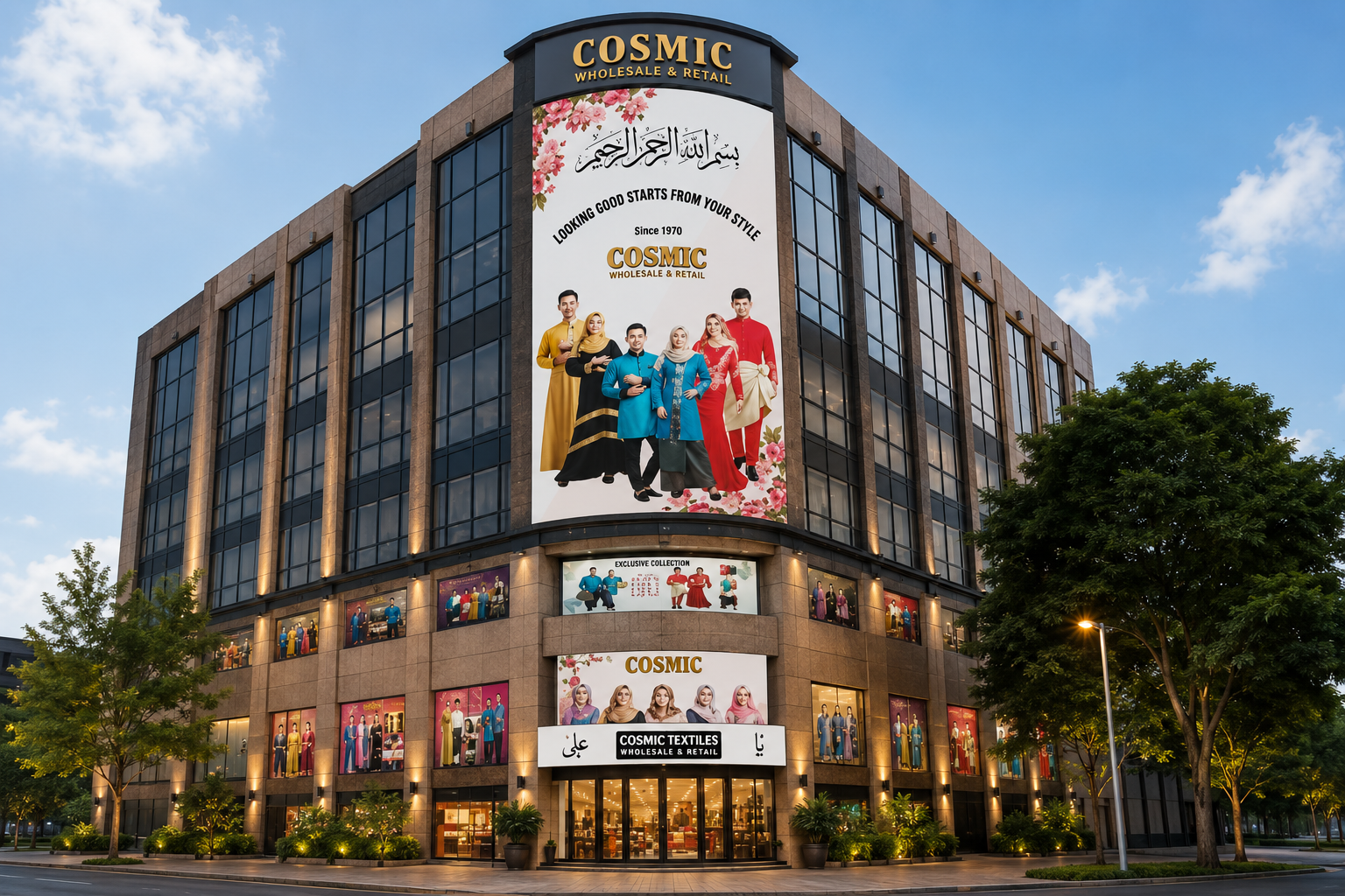 Cosmic wholesale and retail outlet exterior